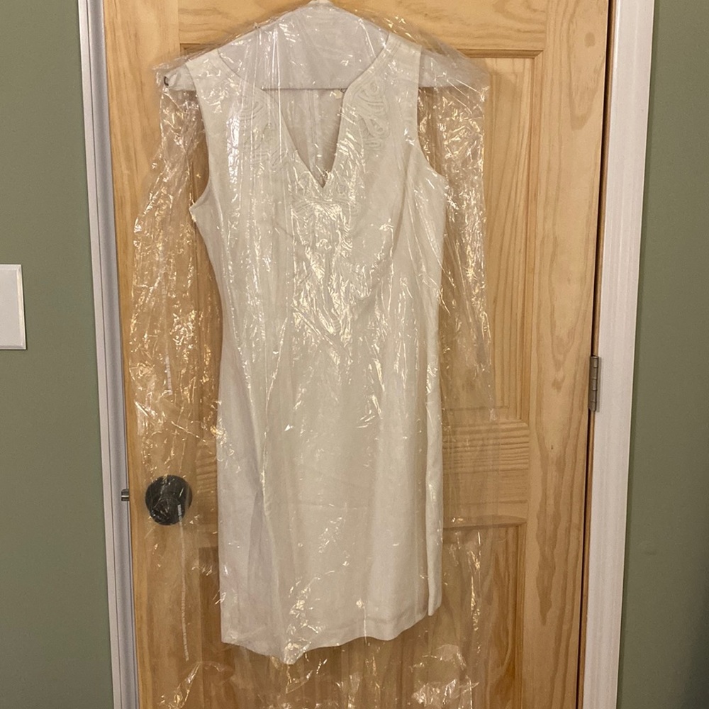 White sheath dress worn once